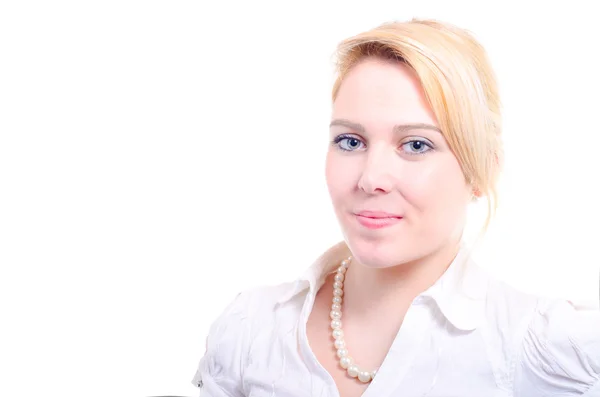 kopya alanı ile ciddi seyir, başarılı, genç güzel kadın