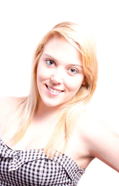 Sana doğru bir gülümsemeyle arıyorum genç ve güzel bir kadın portresi