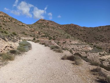 Güneşli bir günde Almerya 'da Cabo de Gata. 
