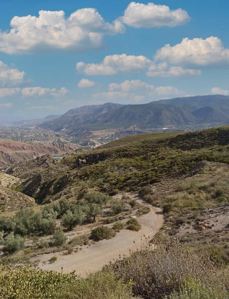 曇りの日にスペイン南部のアルメリアの谷 — ストック写真