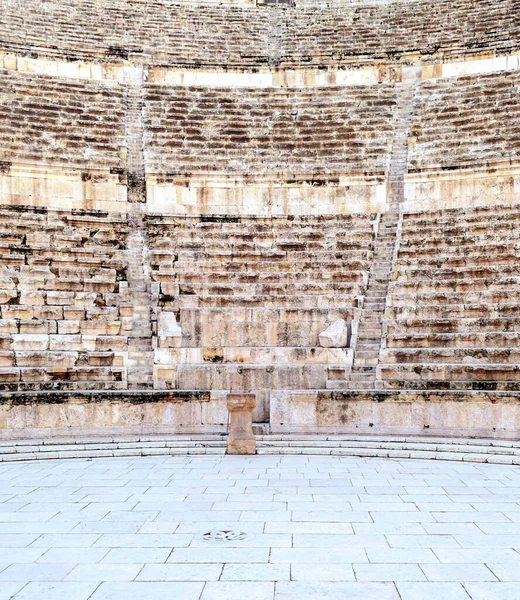 Restos Arqueológicos Romanos Ammán Capital Jordania Día Nublado —  Fotos de Stock