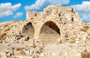 Shobak çölünde eski bir kale yıkıldı.