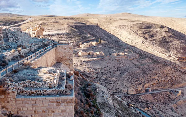 Shobak Çölünde Eski Bir Kale Yıkıldı — Stok fotoğraf