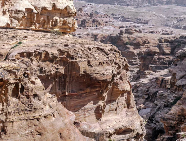 Ruinen Der Antiken Stadt Petra Jordanien Einem Sonnigen Tag Petra — Stockfoto