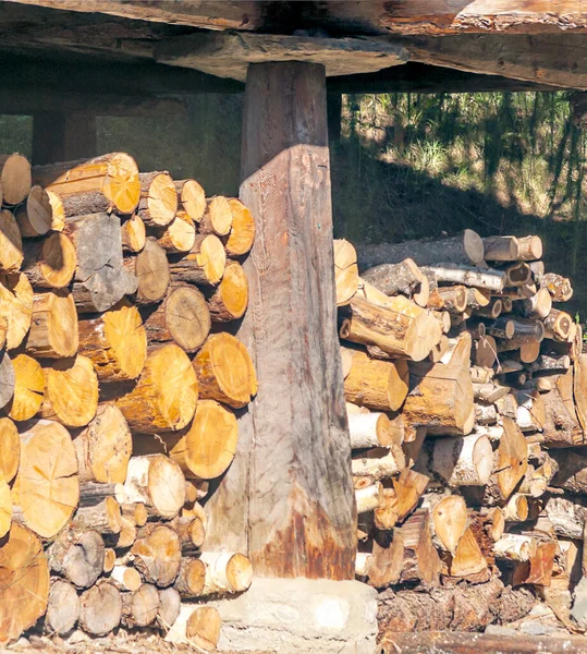 薪の形成背景の部分 — ストック写真
