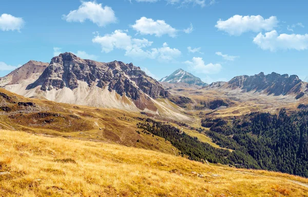 Die Berge Der Schweizer Alpen Saint Luc Tal Einem Bewölkten lizenzfreie Stockfotos