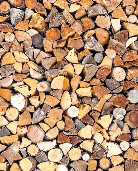 Pieces Firewood Forming Background — Stock Photo, Image