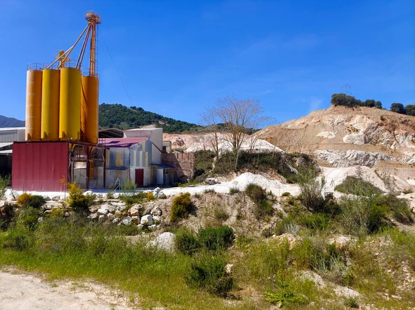 Fábrica Cimento Nas Montanhas Málaga Sul Espanha — Fotografia de Stock