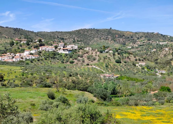 Село Касарабонела Провінції Малага Півдні Іспанії Похмурий День — стокове фото