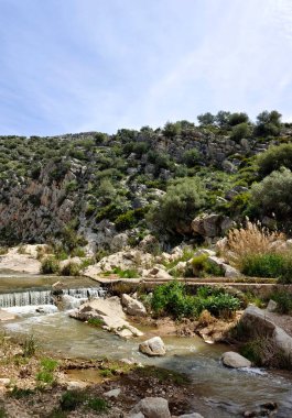 River in the mountains of Malaga in springtime
