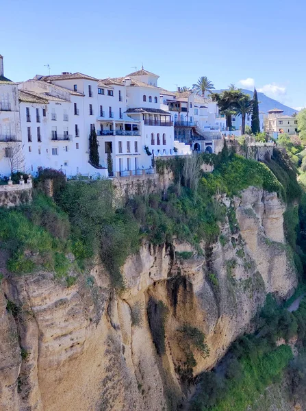 Houses Ronda South Spain Sunny Day Town Top Mountains — 스톡 사진