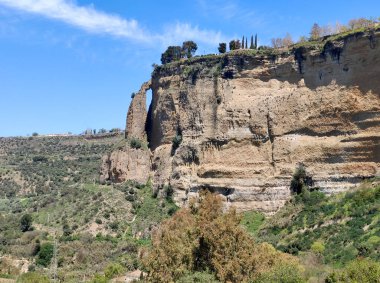 Mountains in Ronda in the south of Spain in the springtime