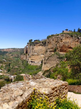 Mountains in Ronda in the south of Spain in the springtime