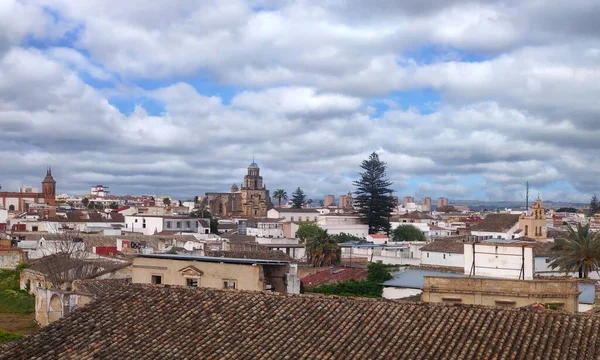 Veduta Aerea Jerez Frontera Una Giornata Nuvolosa Nel Sud Della — Foto Stock