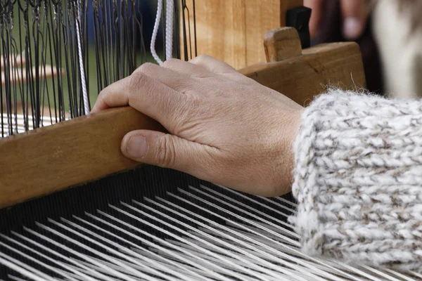 Handloom weaver — Stock Photo, Image