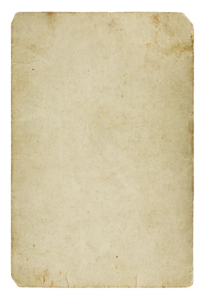 Cartão de papel em branco antigo — Fotografia de Stock