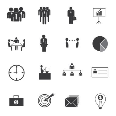 iş simgeler vektör.