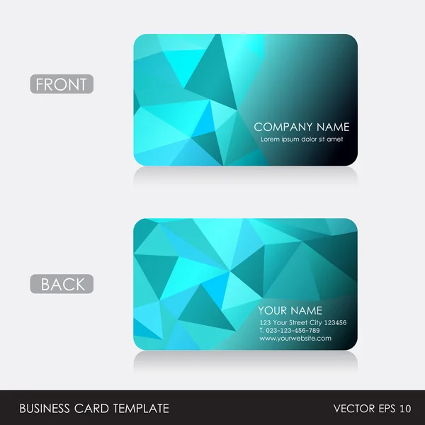 Business Card template. Vector illustration. EPS10 — Stock Vector