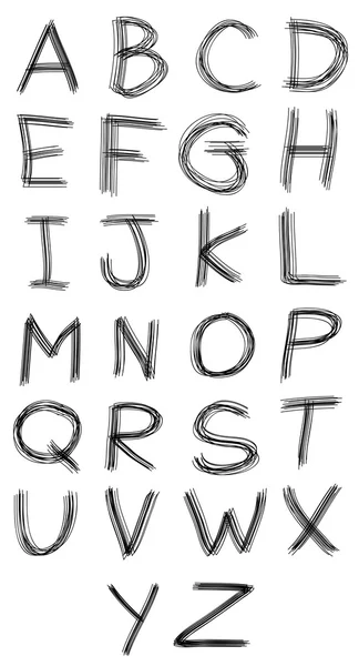 Abc alphabet type font set of vector. — Stock Vector