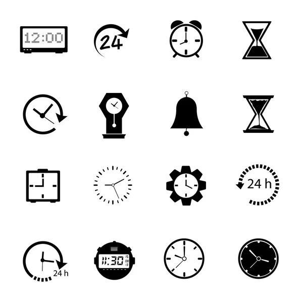 Iconos de tiempo Vector . — Archivo Imágenes Vectoriales