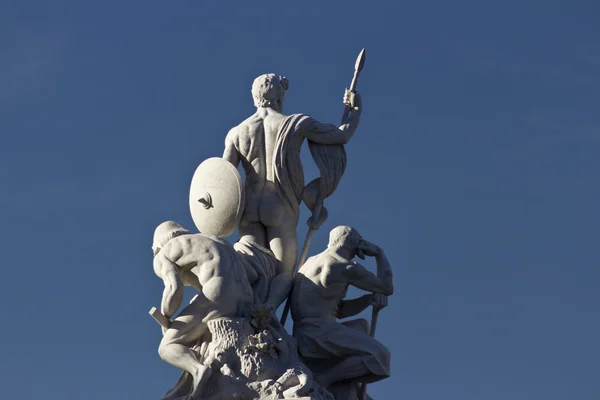 Statue Piazza Venezia - Roma, Italia. — Stock Photo, Image