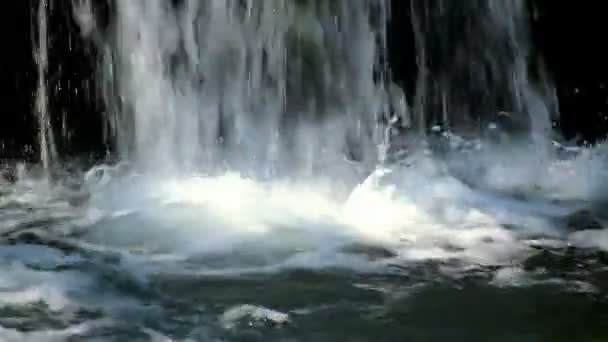 L'eau en cascade en mouvement — Video