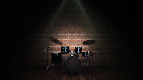 Drum kit isolated