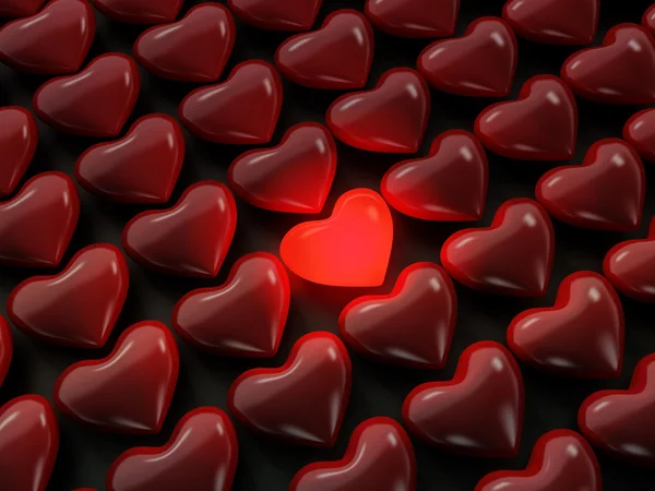 Heart illuminated — Stock Photo, Image