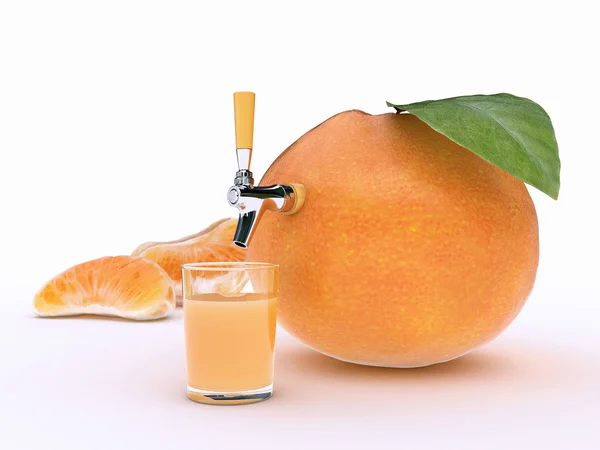 Tangerine juice — Stockfoto