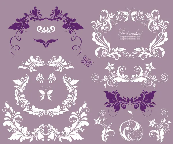 Belle conception pour les invitations de mariage — Image vectorielle