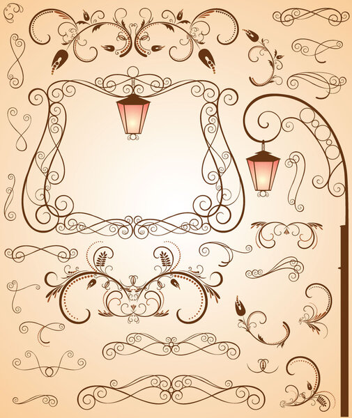 Стиль ретро. Набор
.