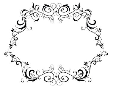 Vintage siyah çerçeve