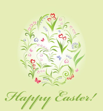 çiçek Paskalya yortusu yumurta