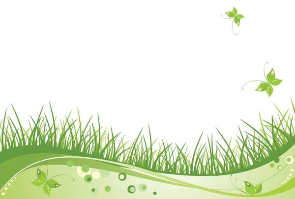 Carte écologique verte — Image vectorielle