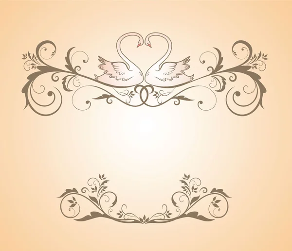 Cabecera de boda — Vector de stock