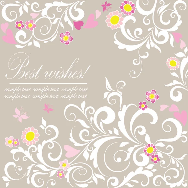 Beautiful greeting card — Stock Vector