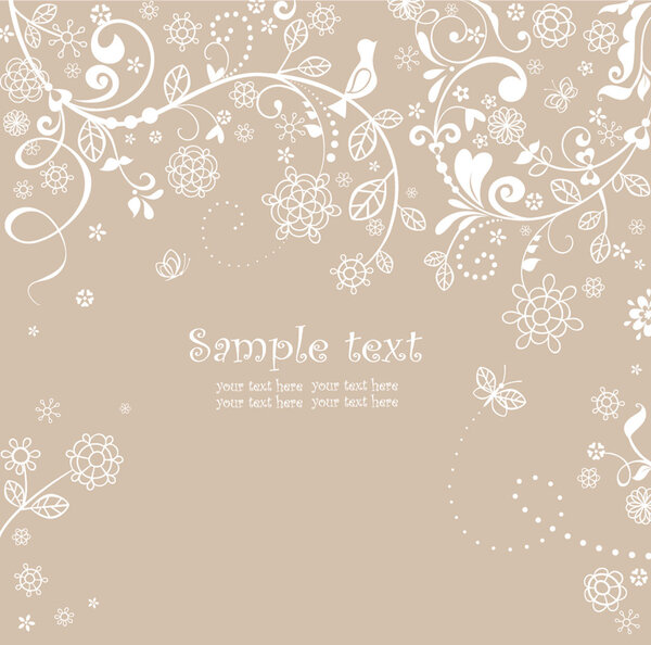 Pastel greeting card