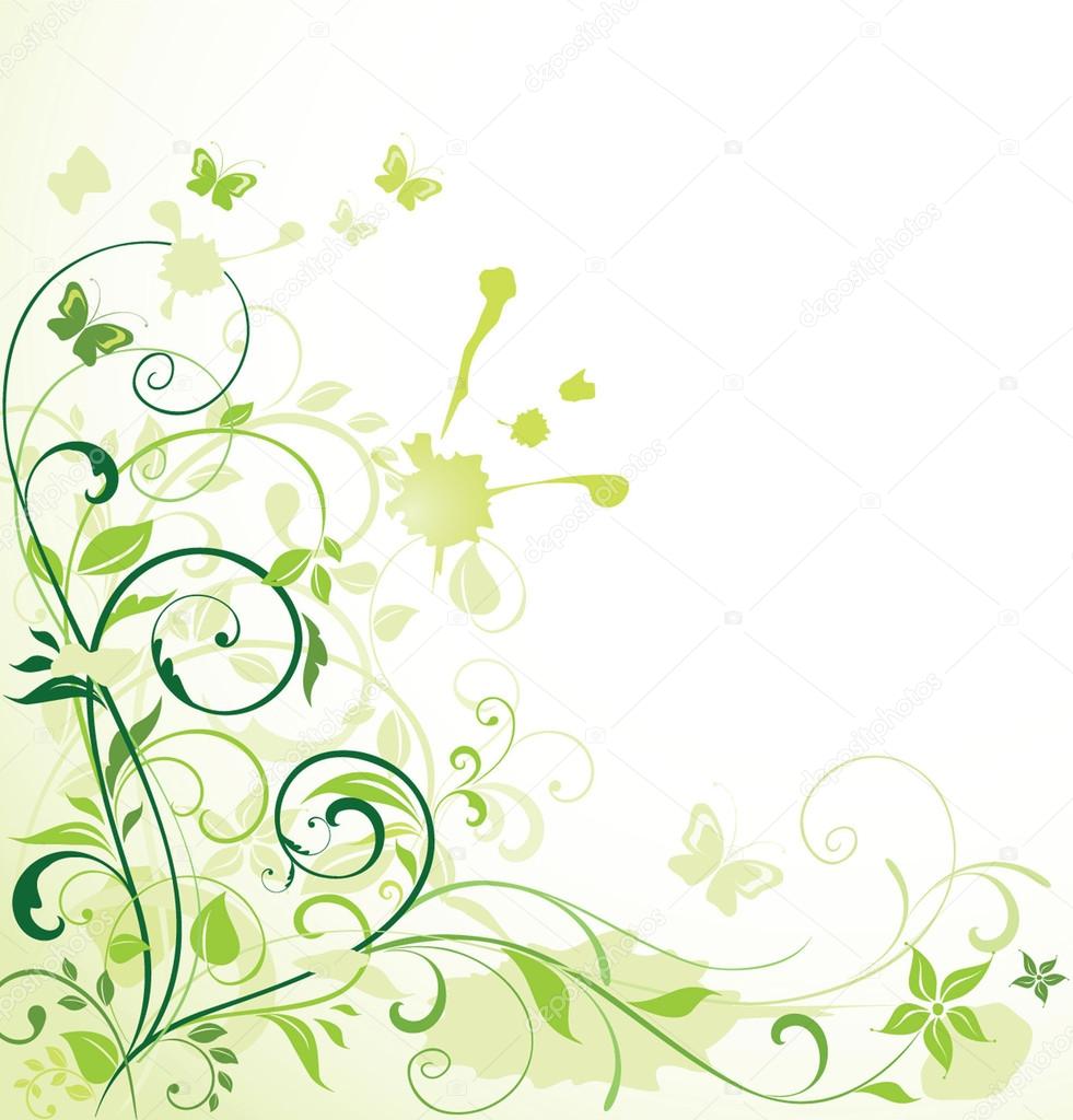 Green backdrop — Stock Vector © antonovaolena 19832399