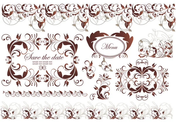 Decoración vintage — Vector de stock