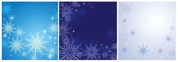 Winter blue backgrounds — Stock Vector