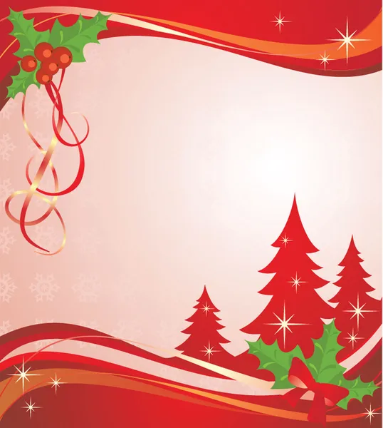 Xmas rode banner — Stockvector