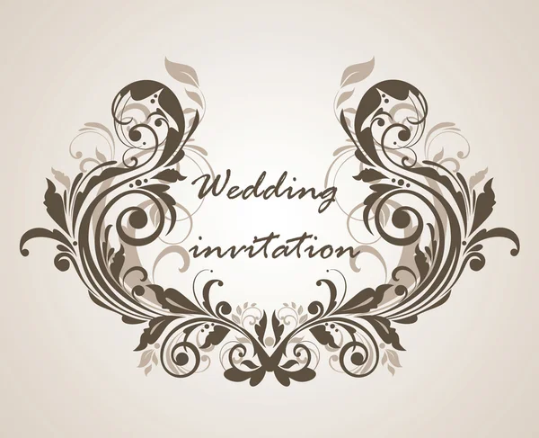 Invitación boda — Vector de stock