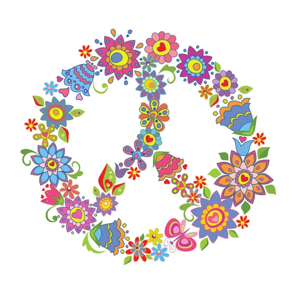 Peace flower symbol Stock Vector Image by ©antonovaolena 19805463