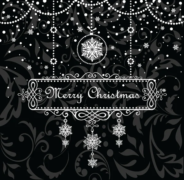 Vintage Christmas-frame — Stockvector