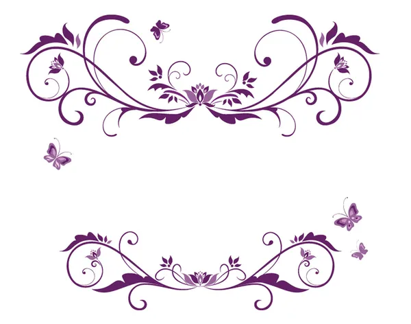 Beautiful violet frame — Stock Vector