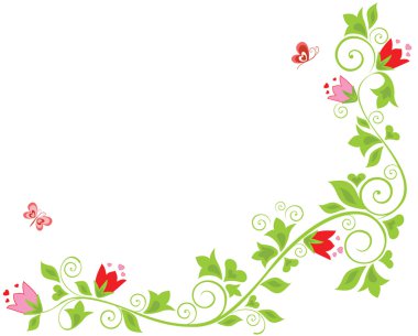 Lale çiçek kenarlık