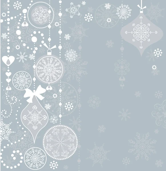 Weihnachtsgrußkarte im Retro-Look — Stockvektor