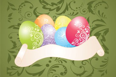 Yumurtalı Paskalya kartı