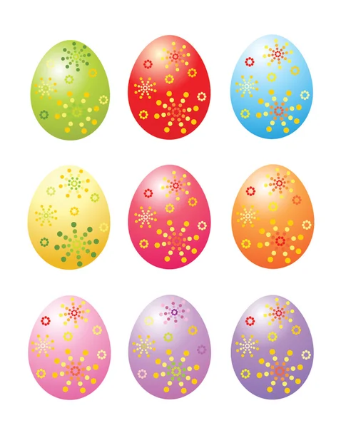 Funny eggs — Stock Vector