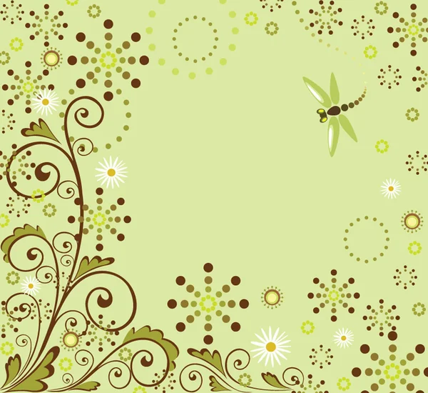 Fondo verde abstracto — Vector de stock